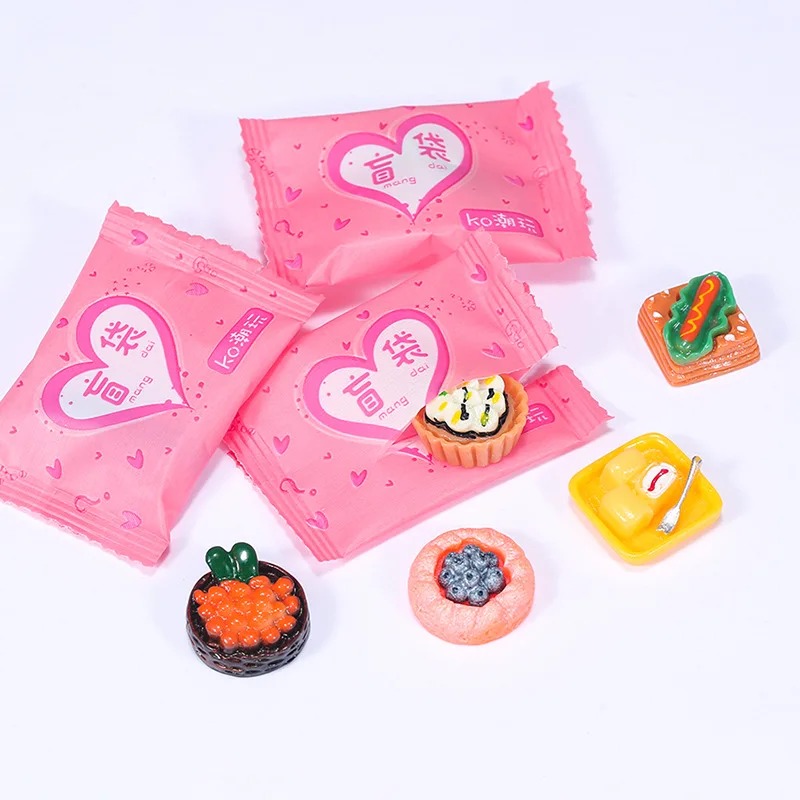 Food Snacks Drinks - ランダムスタイルバッグミニチュア食品玩具ミニモデルおもちゃシミュレーションスーパーマーケットスナックドリンクワインボトルジュエリー小さな装飾品