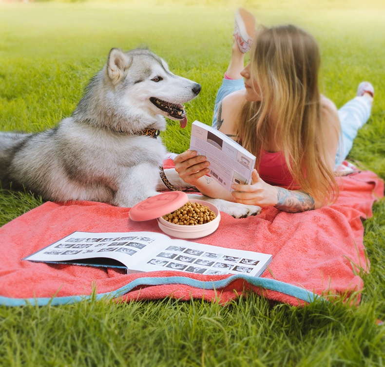 新しい多機能ポータブル屋外ペットボウル、2-in-1旅行用犬 - Food Snacks For Hiking のレビューと価格