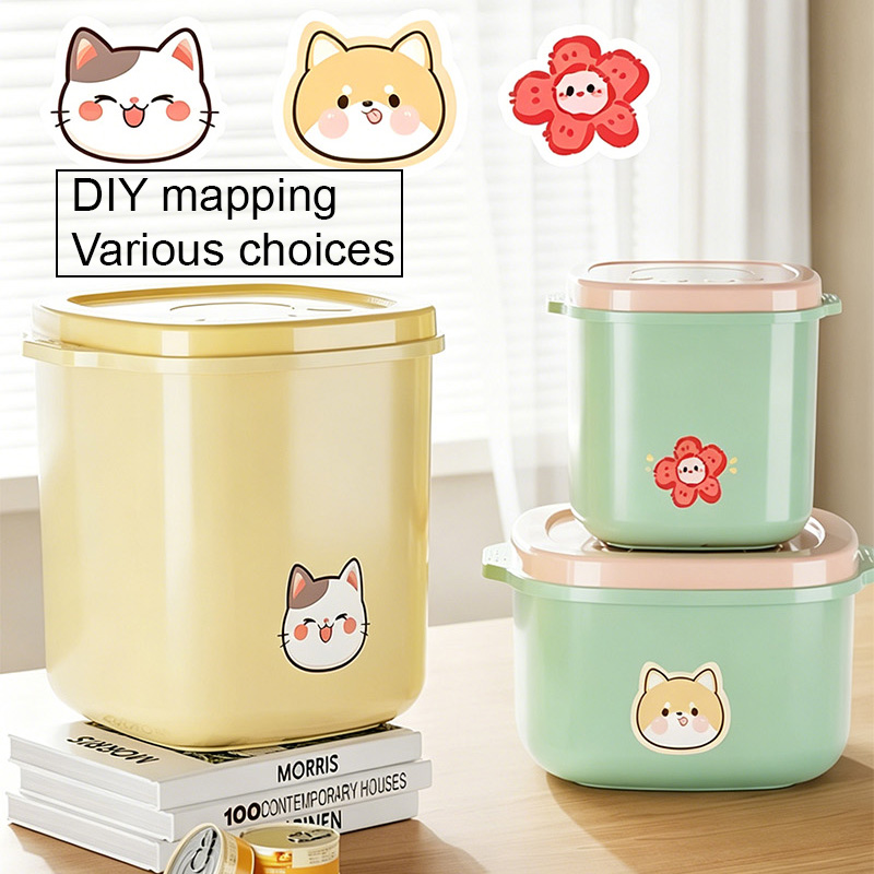 1PC 真空気密ペットフードキャニスター防塵防カビ保存容器ペ - Dry Food Snacks のレビューと価格