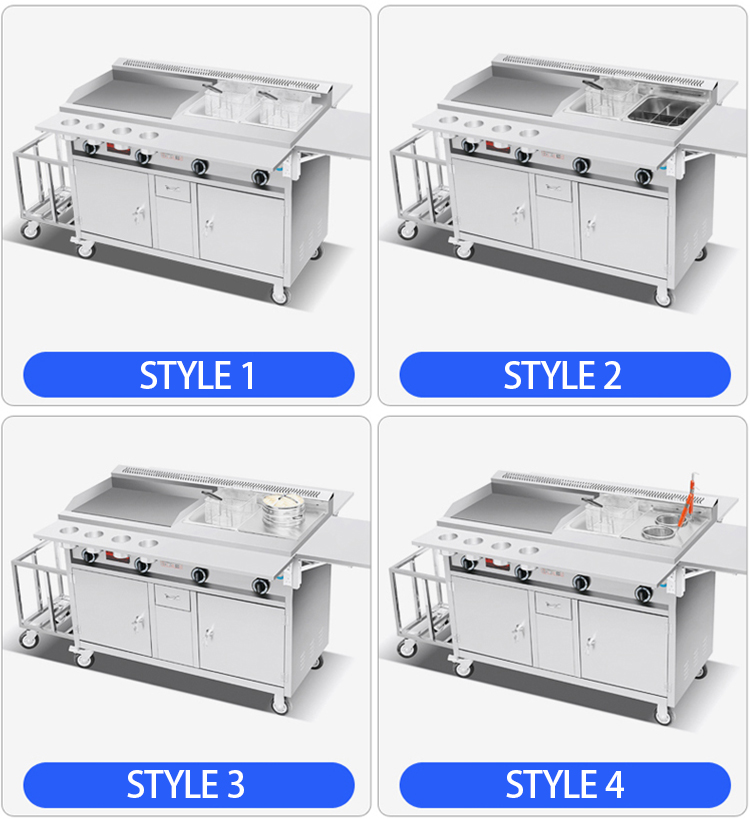 コンバーチブルハンドトラック、ガス式モバイルスナックカート、 - Snacks Food Warmer のレビューと価格