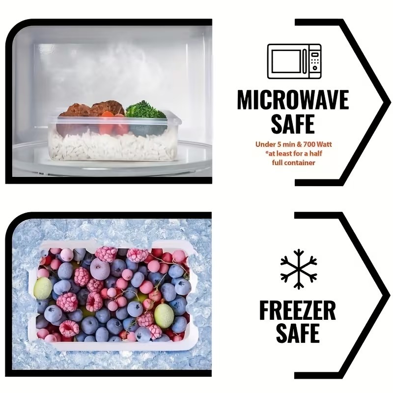 4個セット 透明食品保存容器 スナップ蓋付き、果物、野菜、パ - Dry Food Snacks のレビューと価格