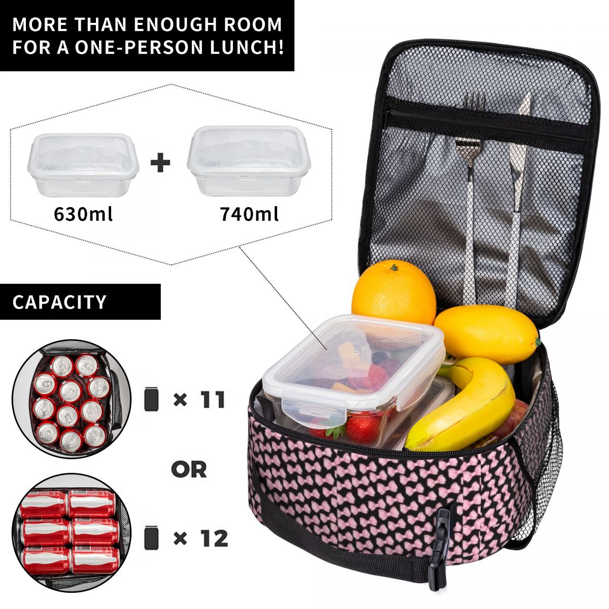 ベストセラー ダークコケットピンクのリボン柄トラベルスタイル - Food Snacks For Hiking のレビューと価格
