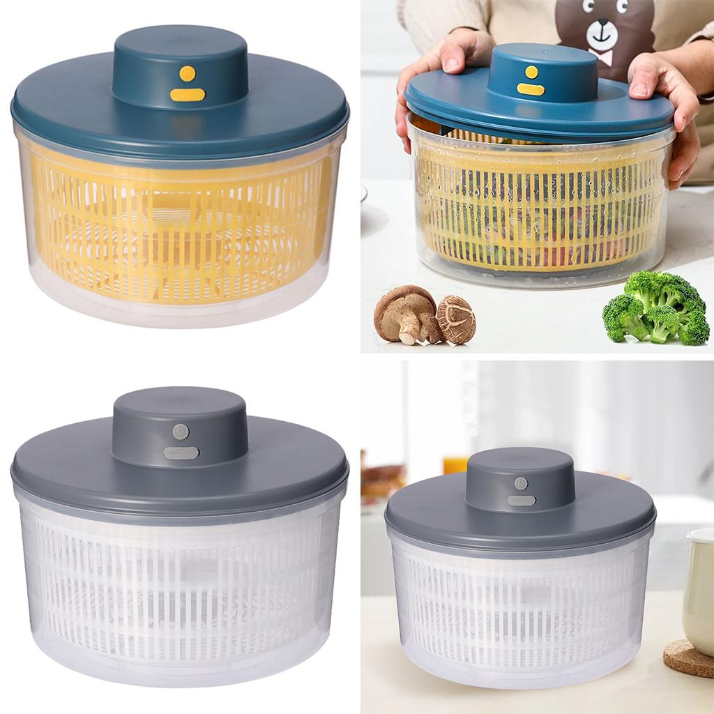 便利な電動サラダスピナー、素早く乾燥、洗浄、保存、回転式乾燥 - Dry Food Snacks のレビューと価格
