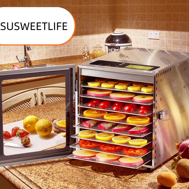 500W 8段式大容量食品乾燥機、DIYペット用おやつやヘル - Healthy Snacks Food のレビューと価格