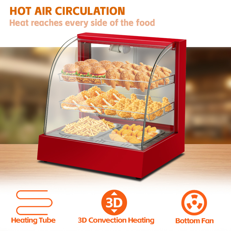 レストランカウンター用電気式食品保温ショーケース、パイ保温デ - Snacks Food Warmer のレビューと価格