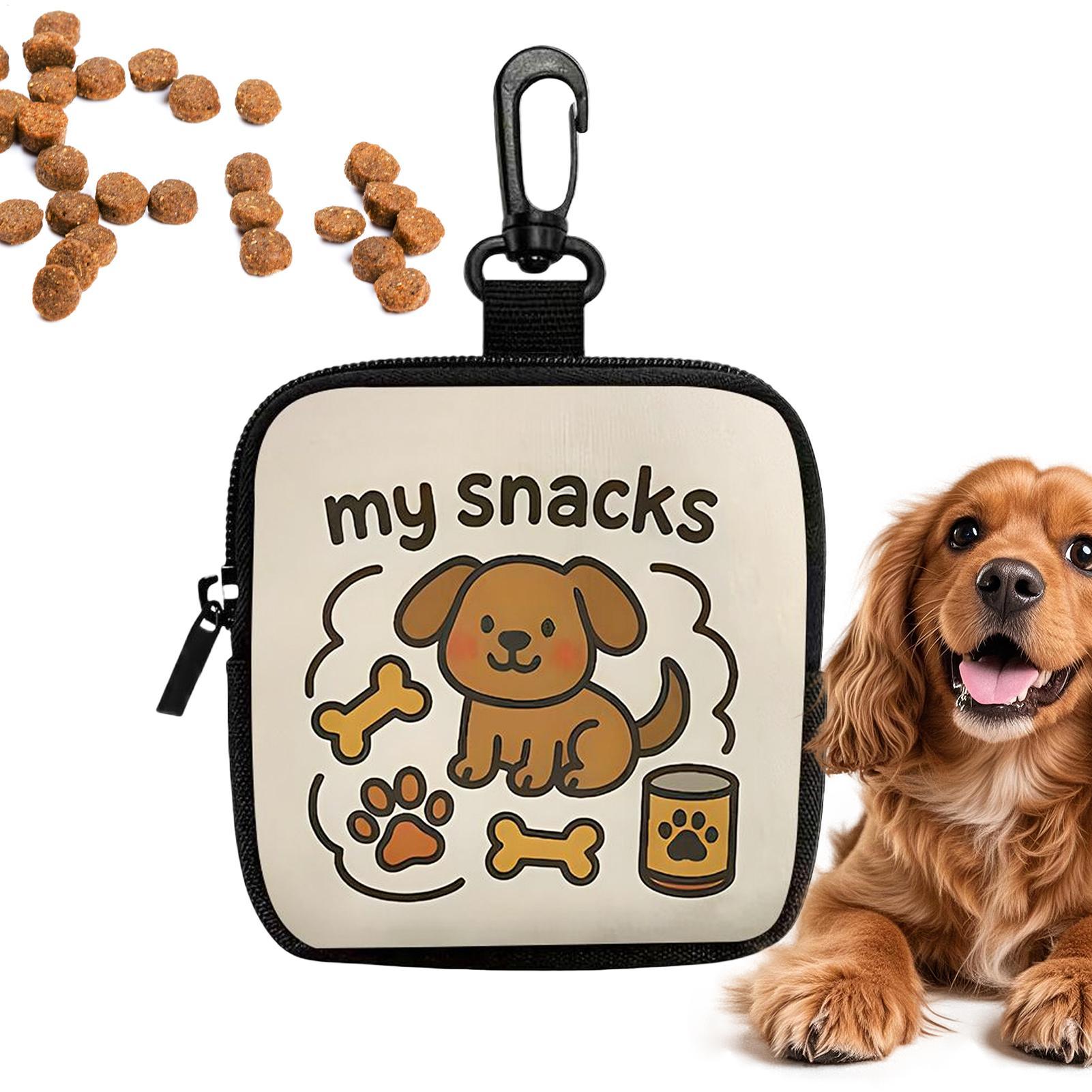 ポータブルドッグトリートバッグ子犬トレーニングスナックポーチ - Food Snacks For Hiking のレビューと価格