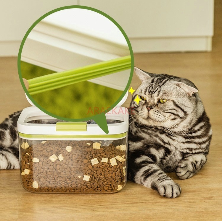 キャットフード保存バケツ、ドッグフード密封バケツ、猫用品収納 - Dry Food Snacks のレビューと価格